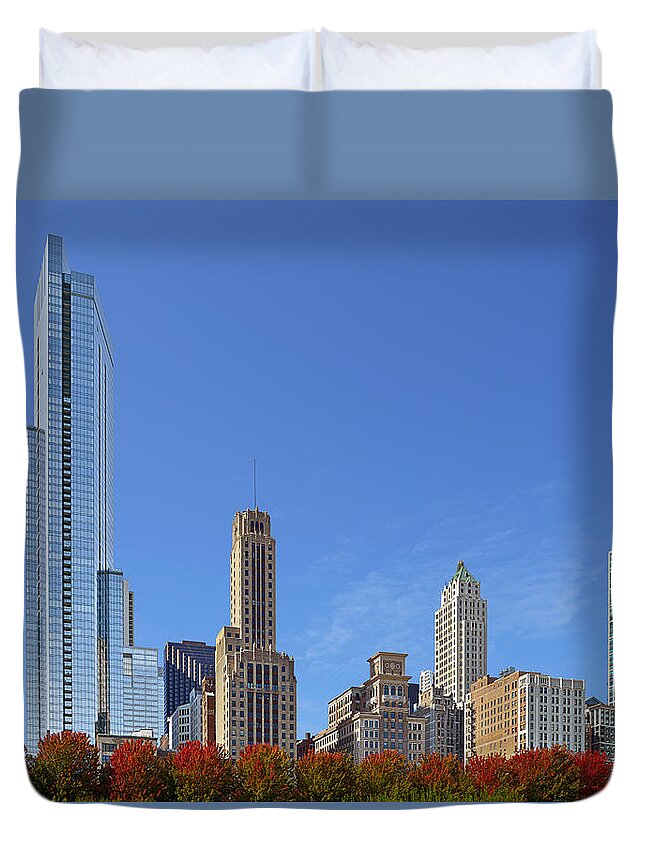 Legacy Duvet Cover featuring the photograph Chicago The Beautiful by Alexandra Till
