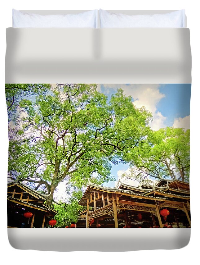 China Duvet Cover featuring the photograph China Guilin landscape scenery photography-7 by Artto Pan