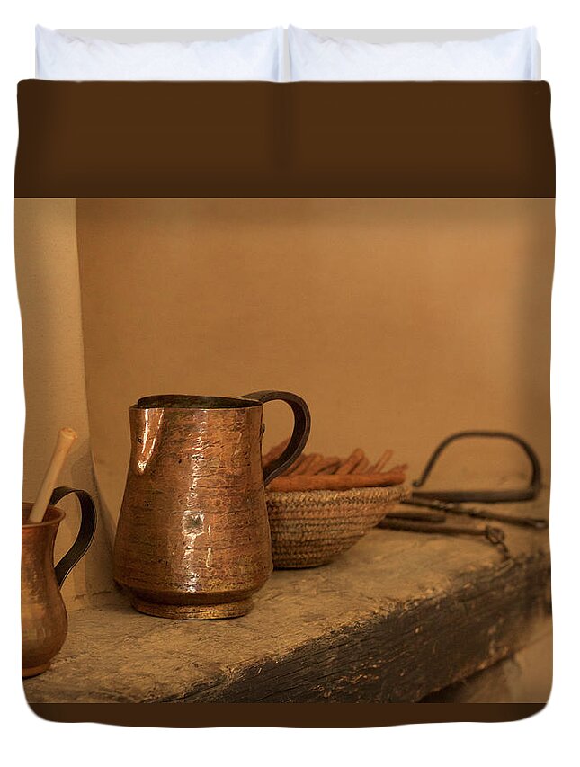 Colonial Duvet Cover featuring the photograph Chocolate and Cinnamon by David Diaz