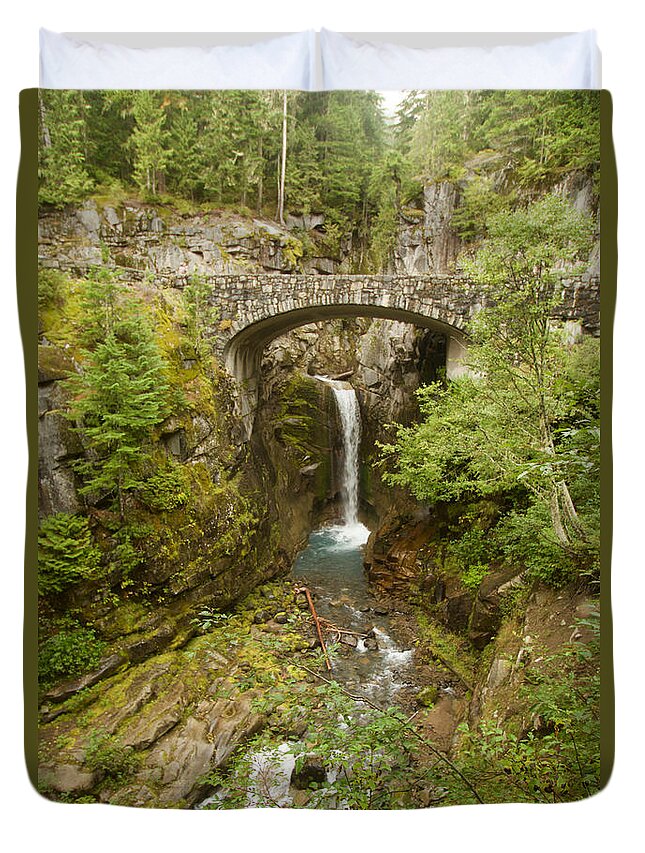 Photography Duvet Cover featuring the photograph Christine Falls by Sean Griffin