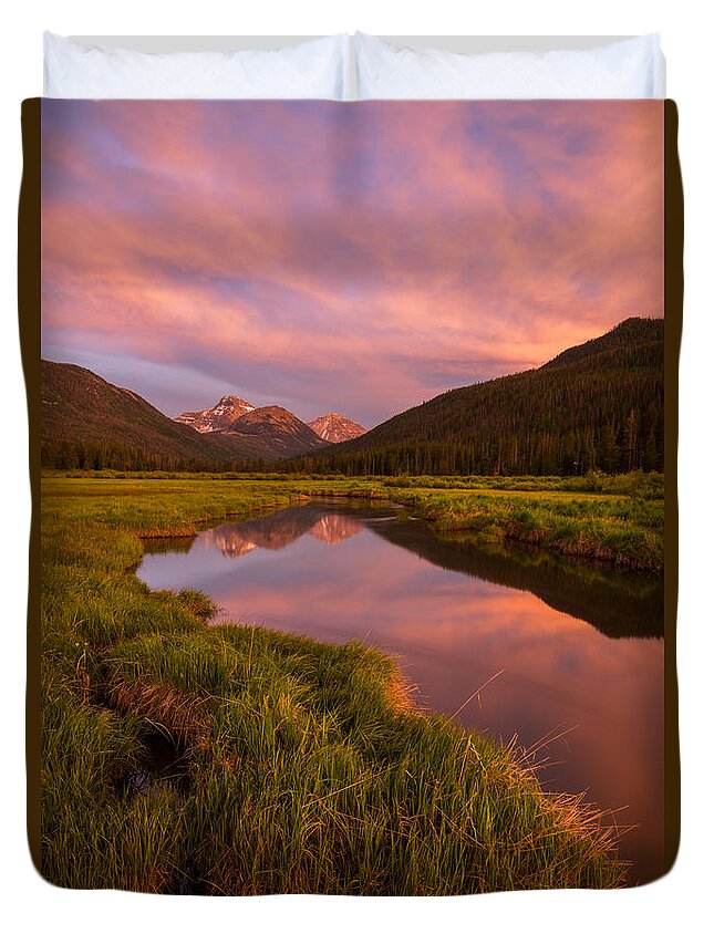 Utah Duvet Cover featuring the photograph Christmas Meadow by Dustin LeFevre