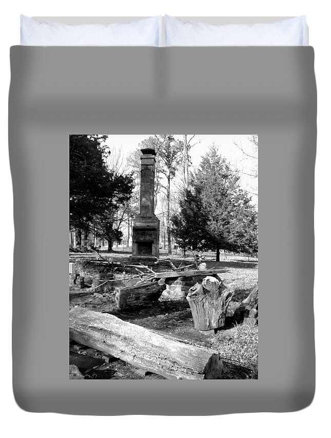 Duvet Cover featuring the photograph Cindy Winslow Chimney by Curtis J Neeley Jr