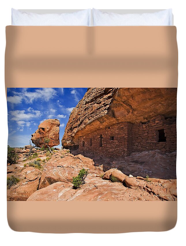 Southwest Duvet Cover featuring the photograph Citadel House by Dan Norris