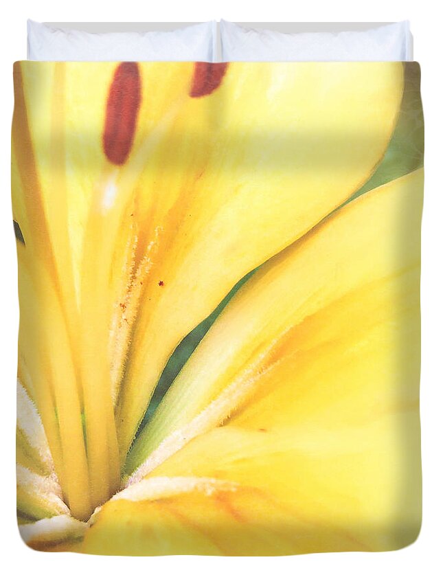 Blossom Duvet Cover featuring the photograph Citrine Blossom by Sand And Chi
