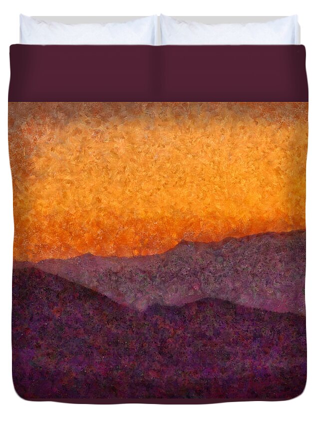Savad Duvet Cover featuring the photograph City - Arizona - Rolling Hills by Mike Savad