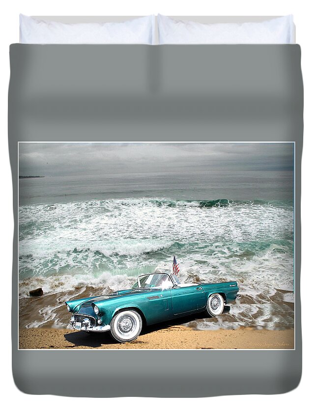 Beach Duvet Cover featuring the photograph Classic Beauty At Asilomar by Joyce Dickens