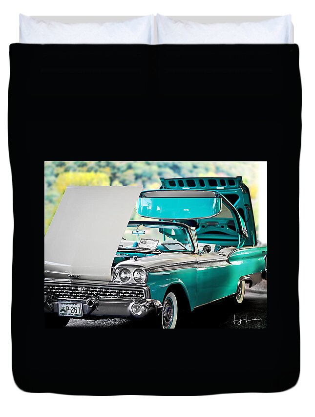 Car Duvet Cover featuring the photograph Classic Car by Lisa Lambert-Shank