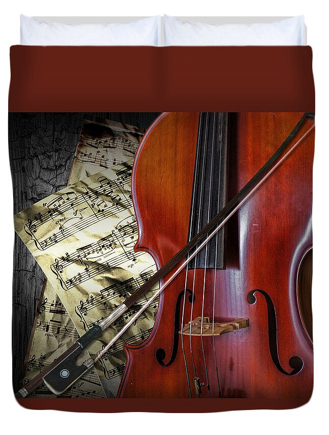 Cello Duvet Cover featuring the photograph Classical Cello by Randall Nyhof