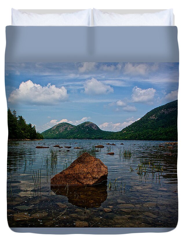 Acadia National Park Duvet Cover featuring the photograph Clear Waters by Kathi Isserman