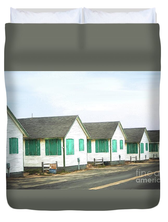 Day's Duvet Cover featuring the photograph Closed for the season #2 by Michael James