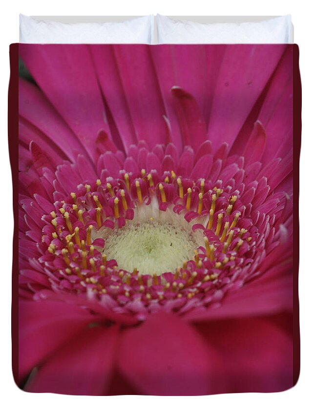 Flowers Duvet Cover featuring the photograph Closeup of a flower by Dimitry Papkov