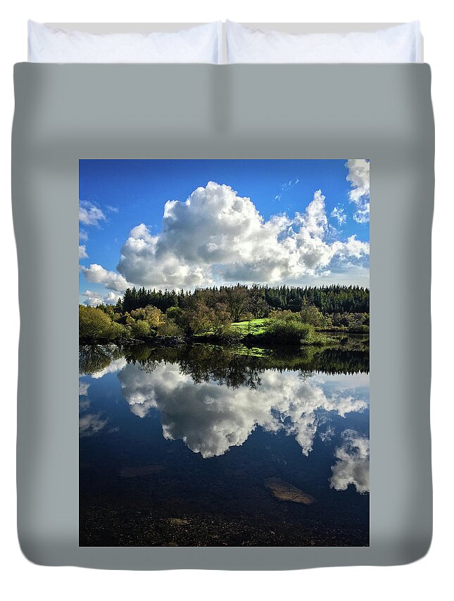 Betws-y-coed Duvet Cover featuring the photograph Clouded Visions by Geoff Smith
