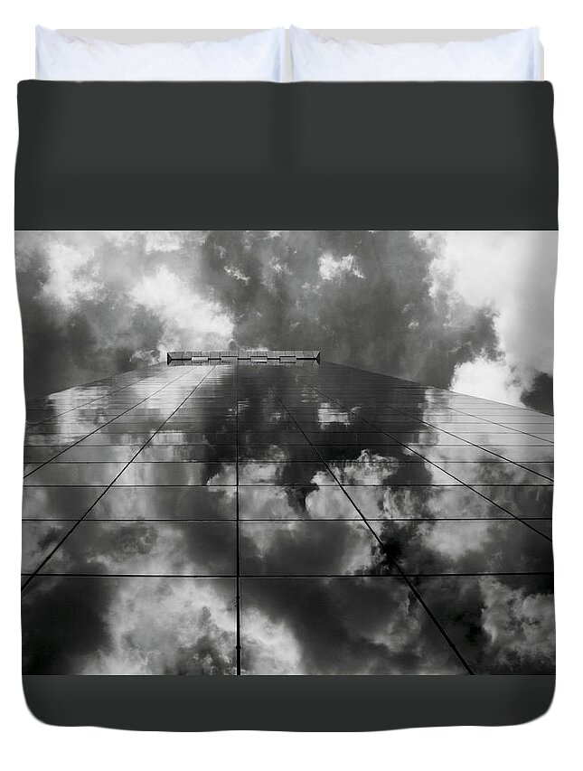 Clouds Duvet Cover featuring the photograph Clouds beyond the sky by Emme Pons
