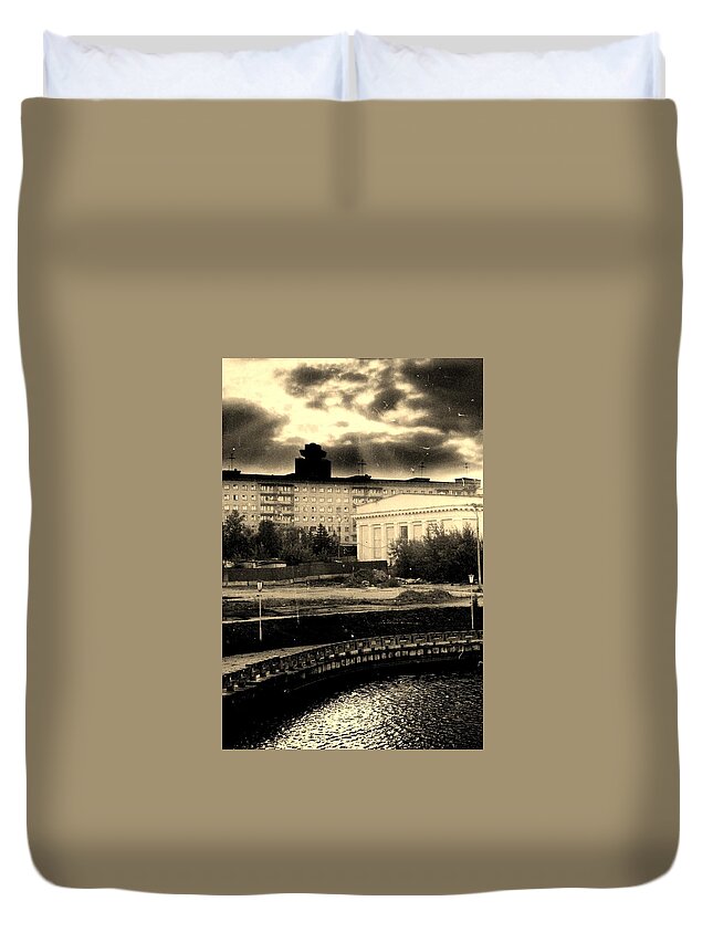 Minsk Duvet Cover featuring the photograph Clouds over Minsk by Vadim Levin
