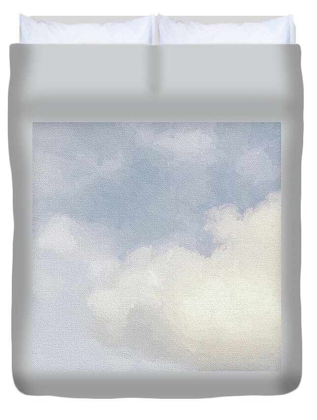 Sky Duvet Cover featuring the photograph Cloud Nine by Karen Lynch