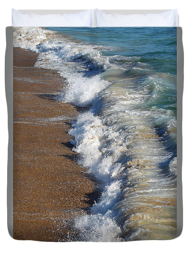 Coast Duvet Cover featuring the photograph Coast Line by Nicholas Burningham