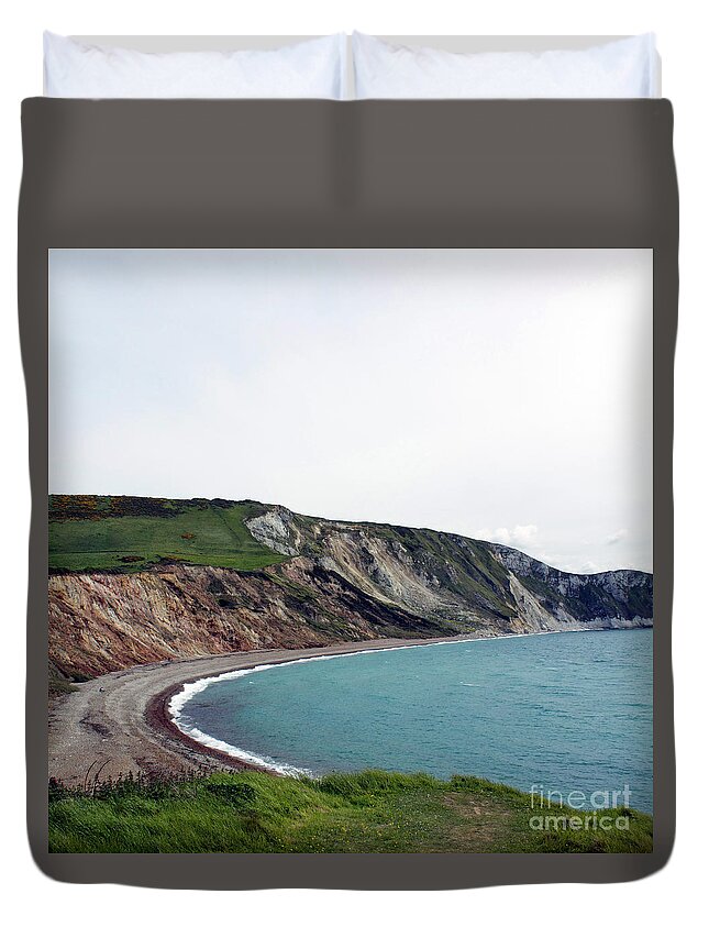 Water Duvet Cover featuring the photograph Coastal Arch by Sebastian Mathews Szewczyk
