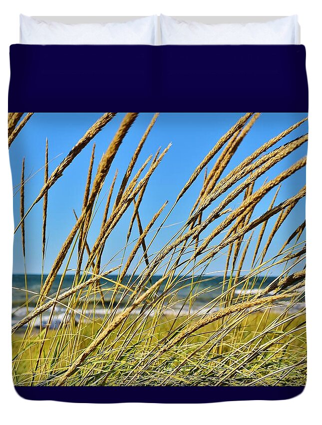 Coastal Living Duvet Cover featuring the photograph Coastal Relaxation by Nicole Lloyd