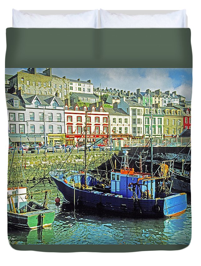 Cobh Duvet Cover featuring the photograph Cobh Harbour by Dennis Cox