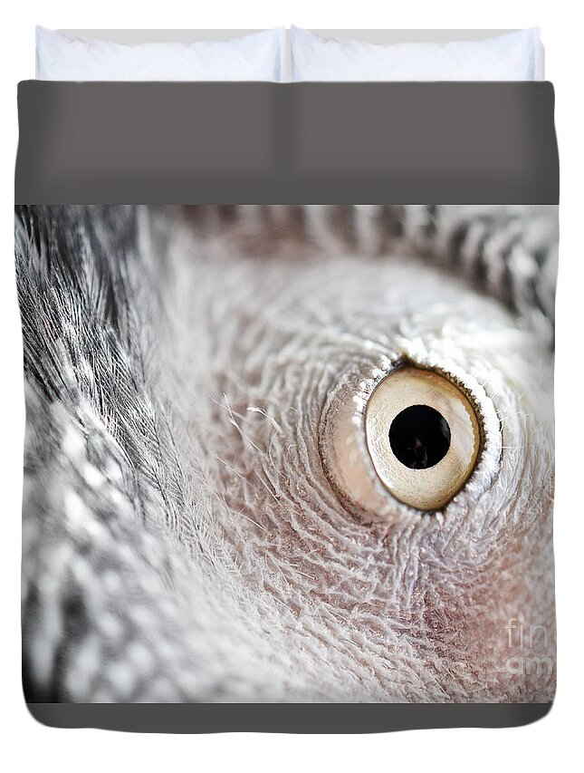 Coco Duvet Cover featuring the photograph Coc-s Eye by PatriZio M Busnel
