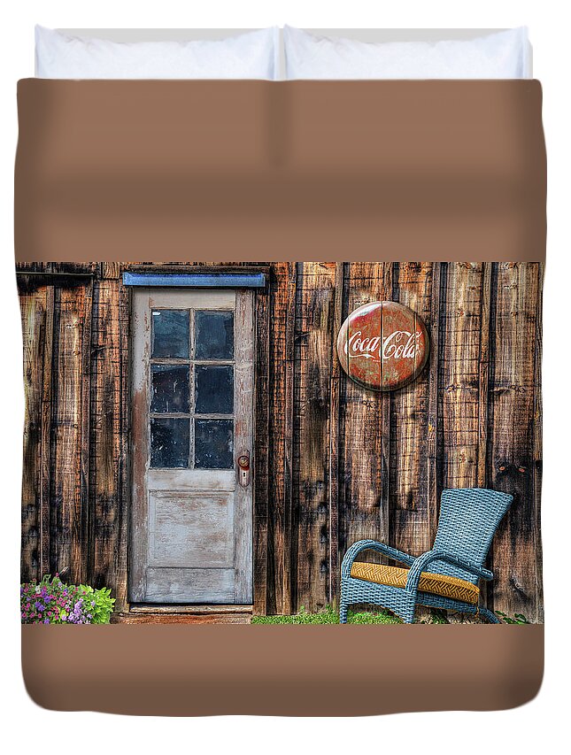 Coca Cola Duvet Cover featuring the photograph Coca Cola by Paul Wear