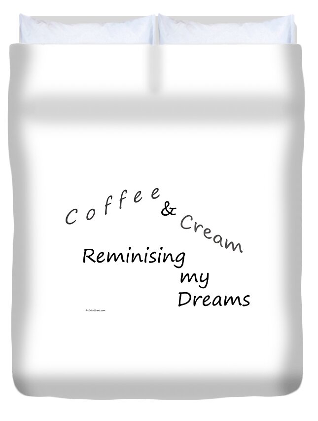 Coffee Duvet Cover featuring the photograph Coffee and Cream Mug by Erich Grant