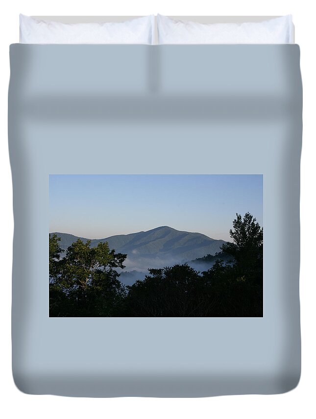 Cold Mountain Duvet Cover featuring the photograph Cold Mountain North Carolina by Stacy C Bottoms