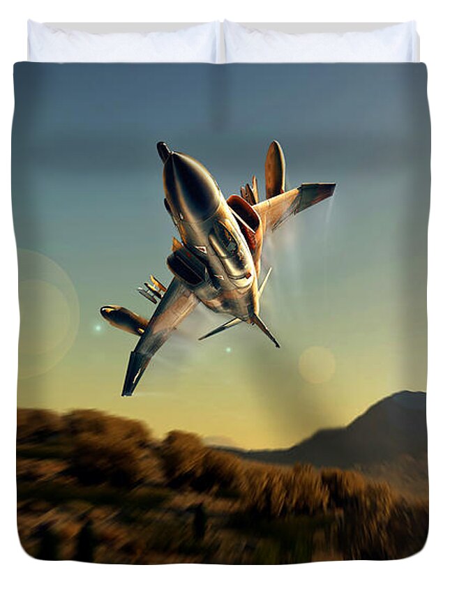 War Duvet Cover featuring the digital art Collings Foundation by Peter Van Stigt