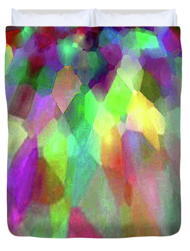 Background Duvet Cover featuring the photograph Color Abstract by Wernher Krutein