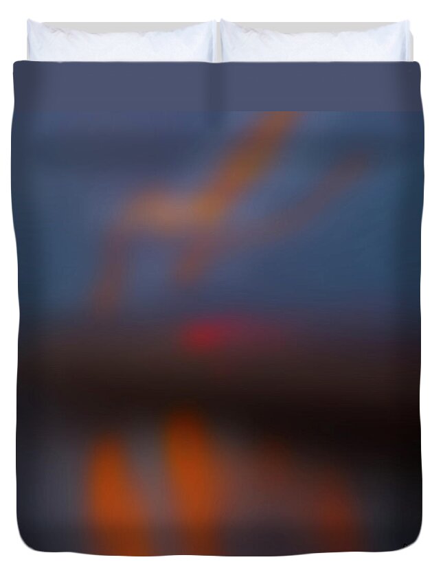 Abstract Duvet Cover featuring the photograph Color Abstraction LXIII SQ by David Gordon