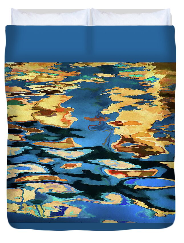 Abstract Duvet Cover featuring the photograph Color Abstraction LXIX by David Gordon