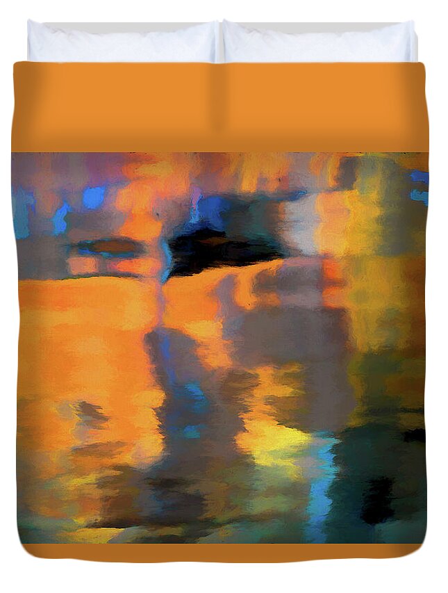 Abstract Duvet Cover featuring the photograph Color Abstraction LXXII by David Gordon