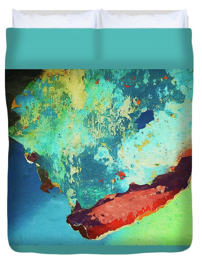 Abstract Duvet Cover featuring the photograph Color Abstraction LXXVI by David Gordon