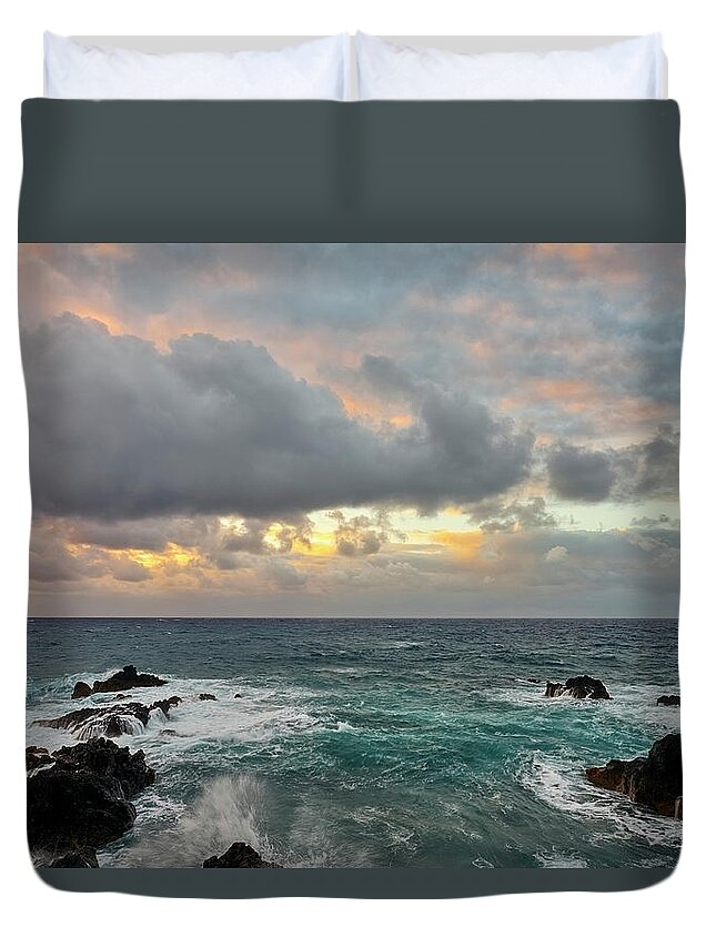 Jon Evan Glaser Duvet Cover featuring the photograph Color in Maui by Jon Glaser