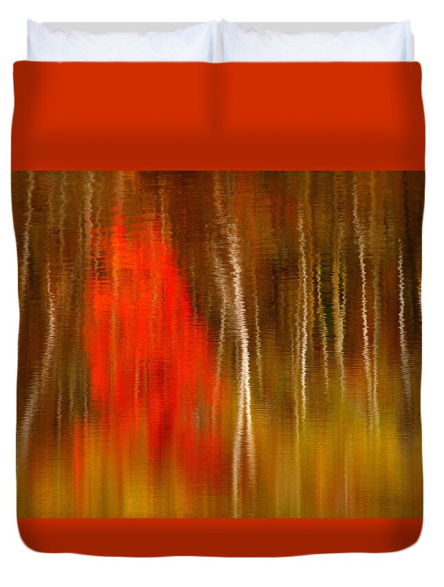 Reflection Duvet Cover featuring the photograph Color Reflections by Denise Bush
