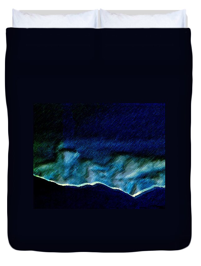 Abstract Duvet Cover featuring the photograph Colorado Landscape 2 by Lenore Senior