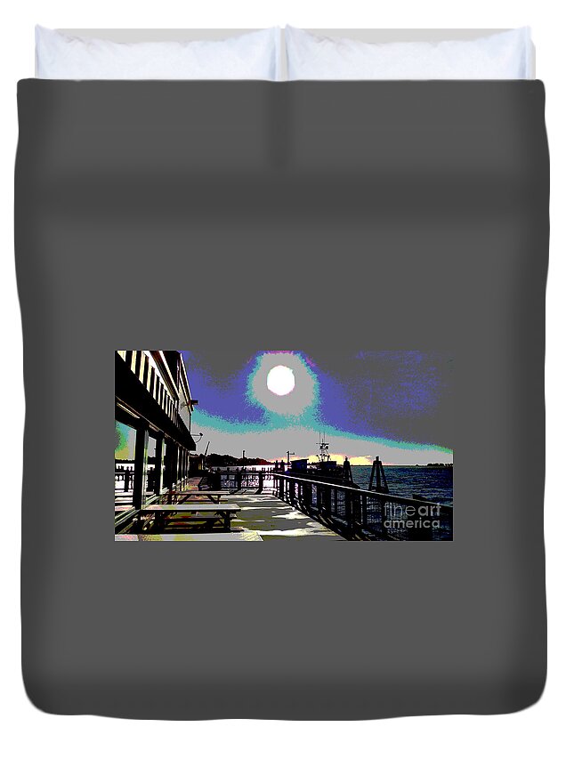 Coast Duvet Cover featuring the photograph Colorful coast by Steven Wills