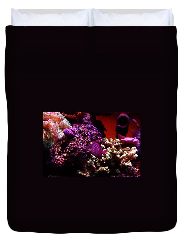 All Rights Reserved Duvet Cover featuring the photograph Colors of Underwater Life by Clayton Bruster