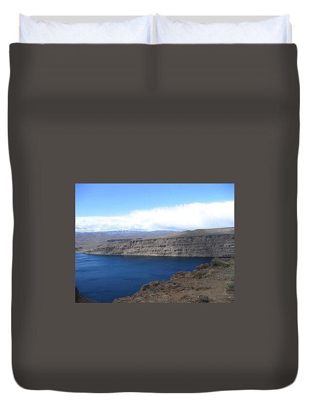 Columbia River Duvet Cover featuring the photograph Columbia River by Will Borden