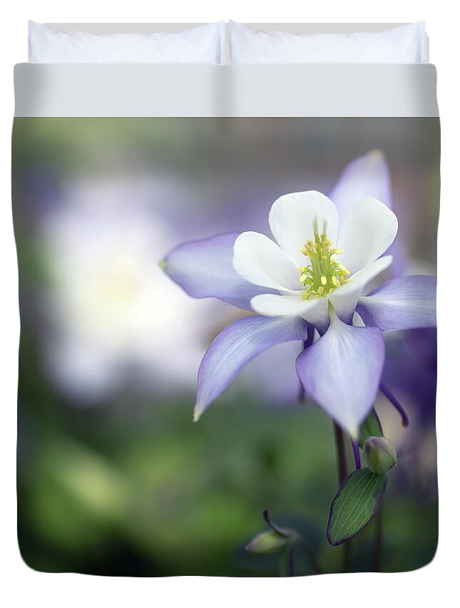 Columbine Duvet Cover featuring the photograph Columbine Queen by Rebecca Cozart