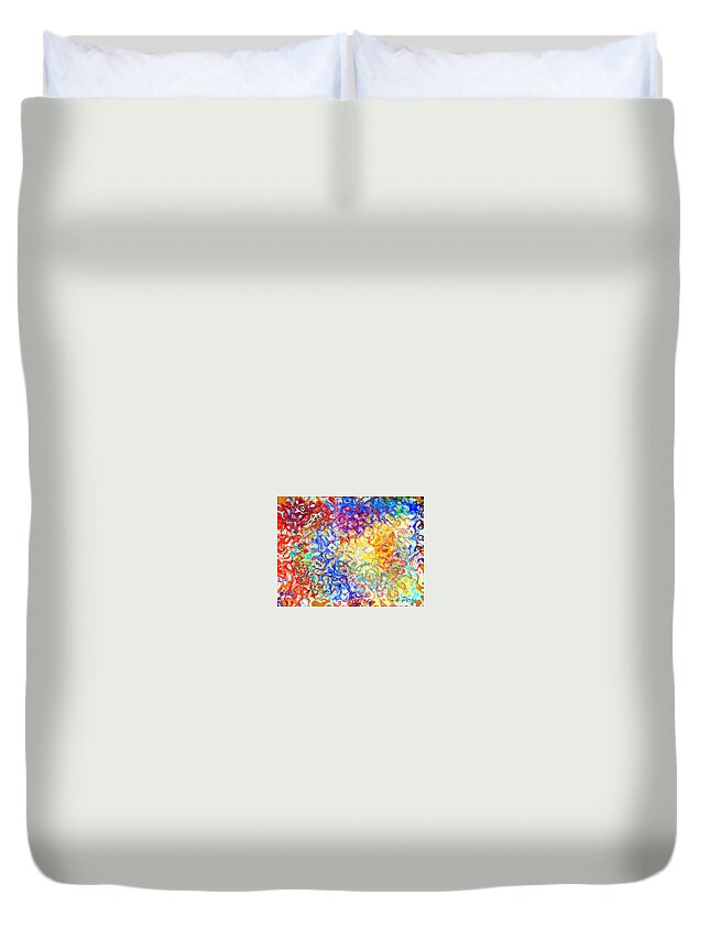 Abstract Art Duvet Cover featuring the digital art Complexities 5 by D Perry