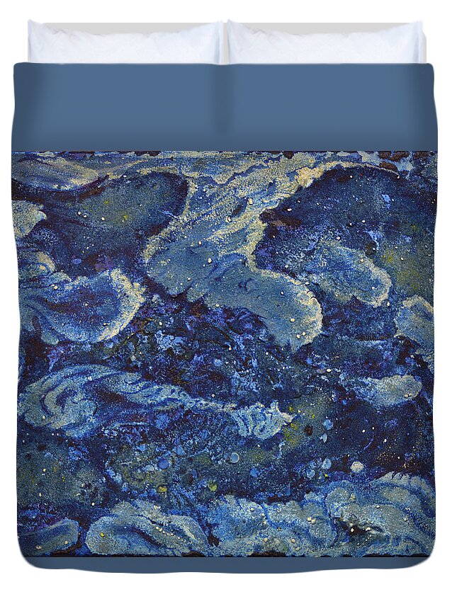  Duvet Cover featuring the painting Concentrated Ubiquity by Rod B Rainey