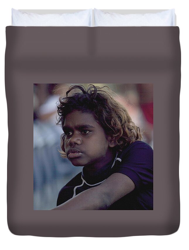 Peoplescapes Duvet Cover featuring the photograph Concentration by Lee Stickels