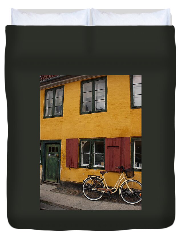Bike Duvet Cover featuring the photograph Copenhagen by Sabine Meisel