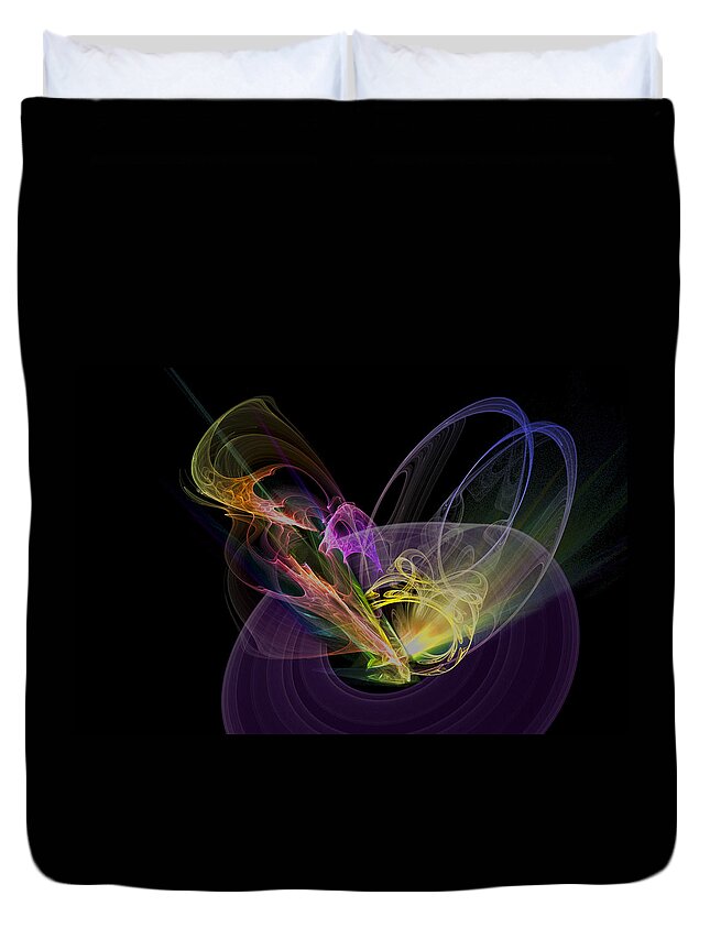 Endless Duvet Cover featuring the digital art Cosmic Creation by Pelo Blanco Photo
