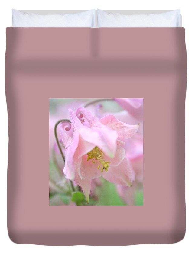 Flower Duvet Cover featuring the photograph Cotton Candy by Julie Lueders 