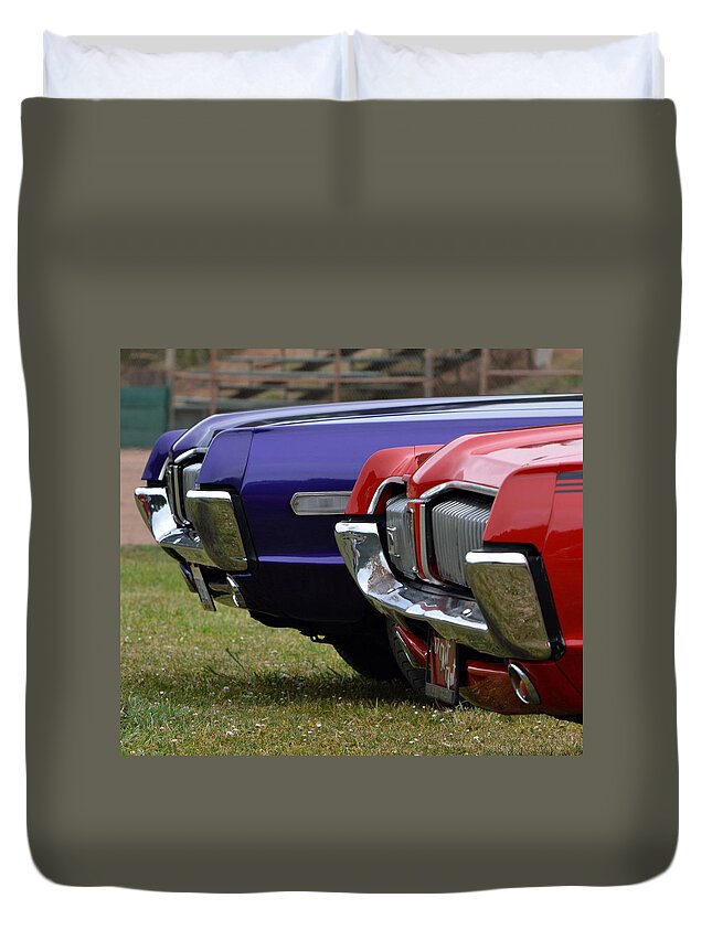  Duvet Cover featuring the photograph Cougers by Dean Ferreira
