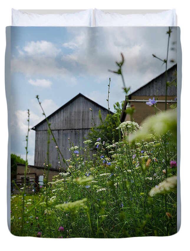 Farm Duvet Cover featuring the photograph Country Life by Holden The Moment