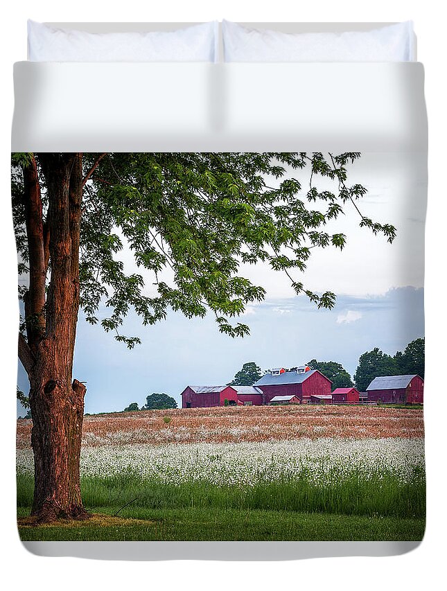 Barn Duvet Cover featuring the photograph Country Living by Everet Regal
