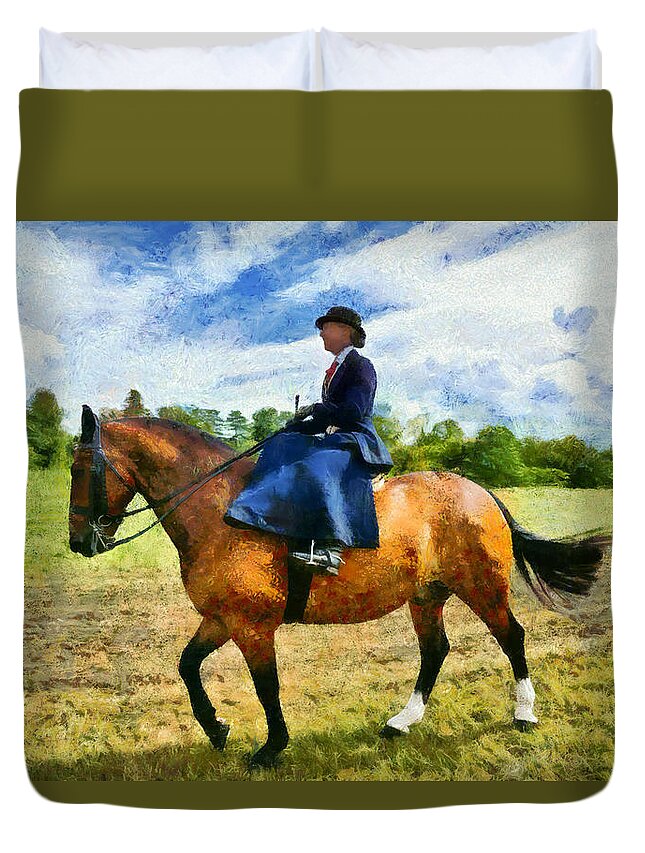 Ride Duvet Cover featuring the photograph Country Ride by Scott Carruthers